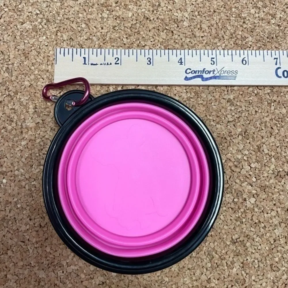 Collapsible Dog Pet Folding Silicone Travel Bowl​